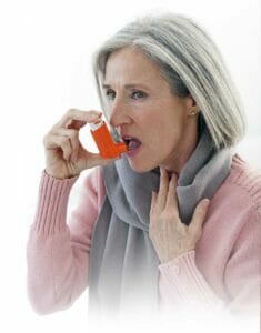 Relieving shortness of breath with an inhaler